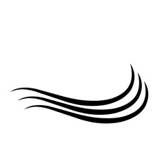 Graceful Curve Wavy Line 