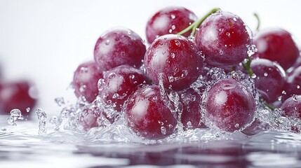 Extended view of a bunch of luscious grapes