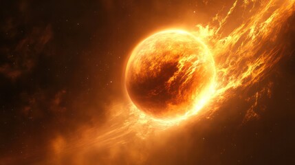 Planet formation studies in astronomy, exploring how dust and gas coalesce into planets.