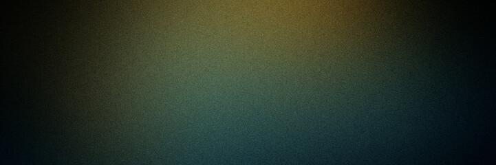Fototapeta premium Abstract background, yellow green blue glowing grainy gradient banner, noise texture backdrop webpage header poster cover design