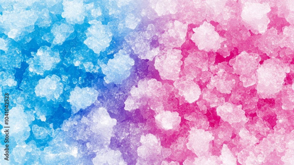 Wall mural cool and refreshing abstract ice texture background in colorful hues