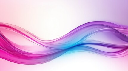 Abstract Purple Blue Gradient Waves Background Design