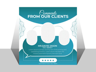 Client Endorsement Social Media Post Design
