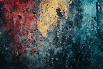 Fototapeta premium Weathered Wall with Peeling Paint and Texture