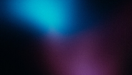 Magenta blue grainy background, dark wave color flow abstract noise texture poster, banner header cover backdrop design