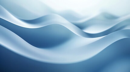 Obraz premium Blue abstract wave patterns, soft and flowing.