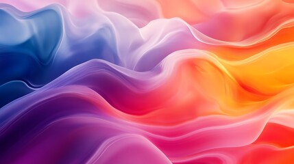 Fototapeta premium Colorful flowing abstract wave texture design