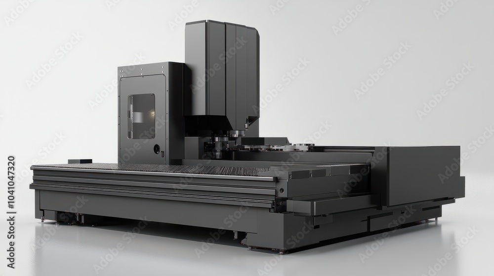 Poster the 5-axis cnc mills machines for design configuration that utilizes a swivel head machine table and