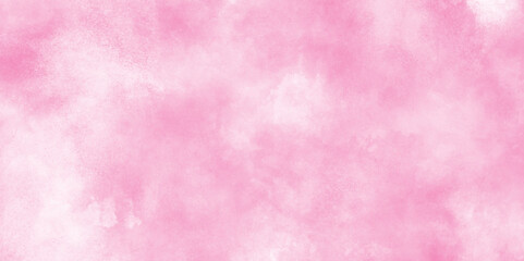 Abstract grainy fantasy smooth light pink watercolor paper texture with clouds, Grunge background frame Soft pink paper texture, pink watercolor background abstract texture with stains.	