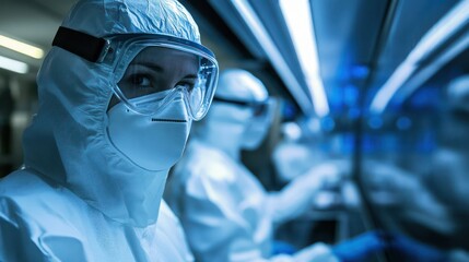 Pathogen research in high-security labs, ensuring safe, controlled environments for studying deadly microbes.