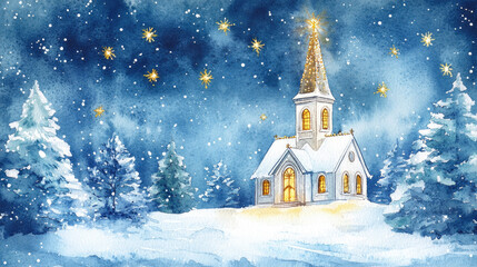 Fototapeta premium Christmas, stained glass, Christ, Santa, baby, Jesus Christ, birthday, 12/25, angel, white Christmas.