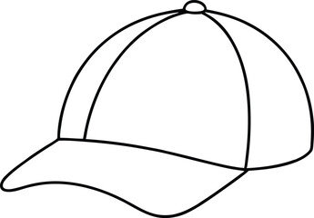 pink cap isolated vector art