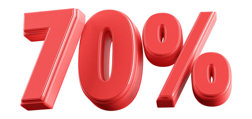 3D Red 70 Percent Discount