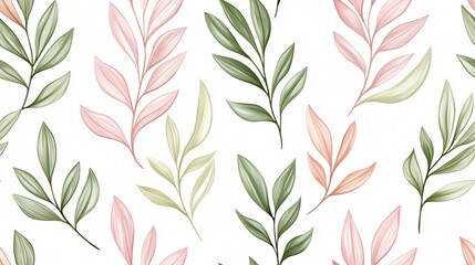 Elegant Botanical Leaf Pattern for Modern Home Decor and Design Inspiration