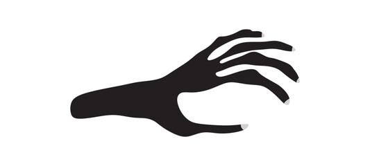 Human Hand Skeleton. Vector Illustration.
