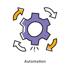 Automation isometric stock illustration. EPS File stock illustration