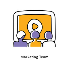 Marketing team isometric stock illustration. EPS File stock illustration