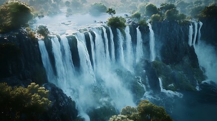 Iguassu Falls, one of the most beautiful waterfalls