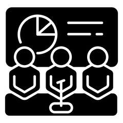 Meeting  Icon Element For Design