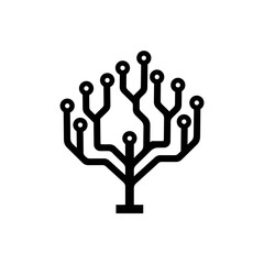 Tree Trunk Technology Logo Design Inspiration