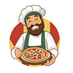 Italian pizza chef