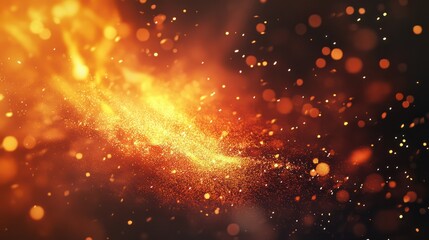 Abstract firework background with free space for text