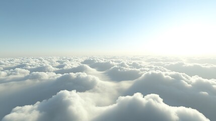 Serene Sky Above Soft Cloudscape
