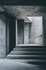 Obraz premium Black and White Stairs