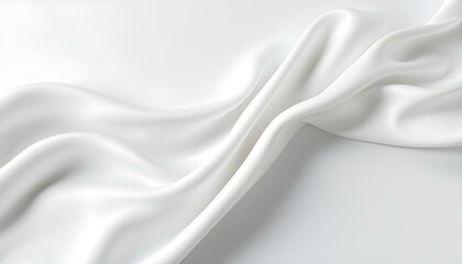 Naklejka premium Smooth elegant white silk or satin luxury cloth texture as wedding background. Luxurious background design. abstract background luxury cloth or liquid wave or wavy folds. white satin fabric background