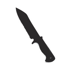 silhouette of a knife