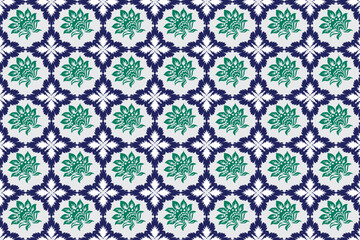Seamless pattern with flowers, Embroidery Bohemian. Art Ornament Print. Design for Carpet, Cover, Wallpaper, Wrapping, Fabric, Clothing.