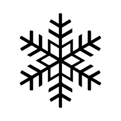 snowflake icon on white background vector