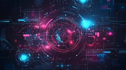 Obraz premium Abstract illustration of digital transformation