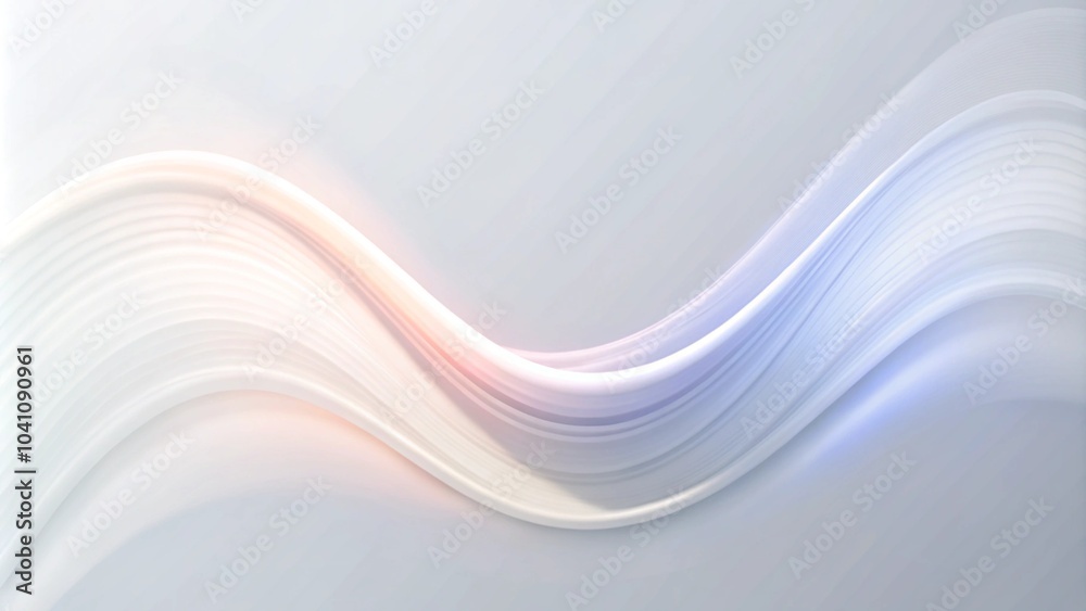 Aufkleber abstract background with smooth lines in white and gray colors. Abstract white and light gray wave modern soft luxury texture with smooth and clean vector subtle background.