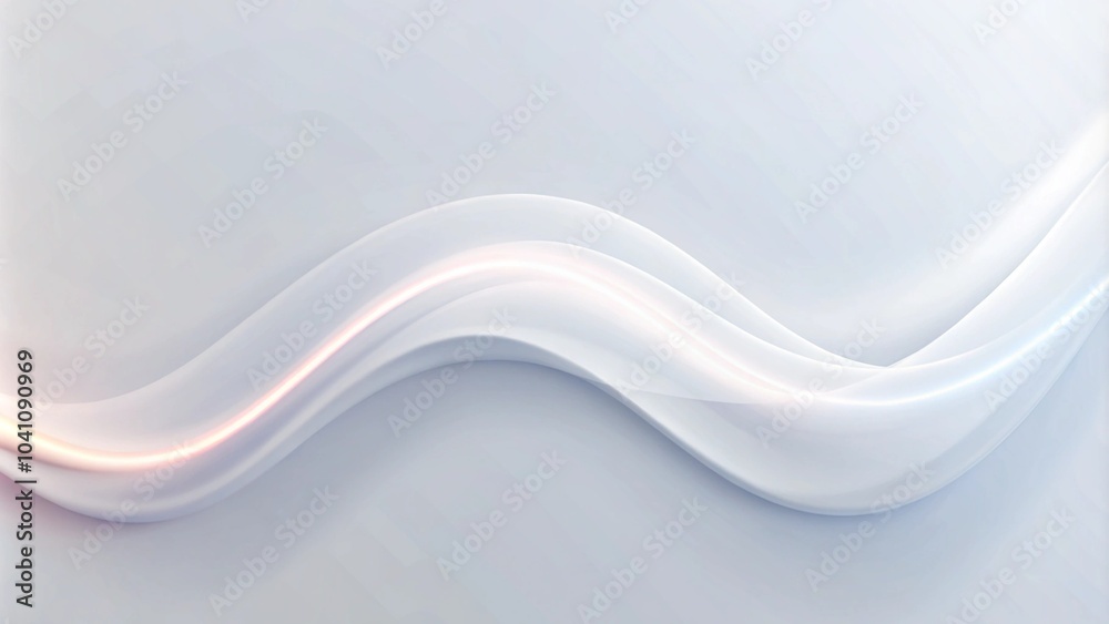 Poster abstract background with smooth lines in white and gray colors. Abstract white and light gray wave modern soft luxury texture with smooth and clean vector subtle background.