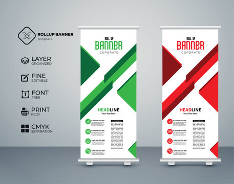 Eye catching, effective roll up banner