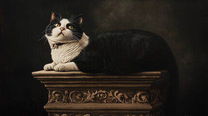 gorgeous cat vintage wear collar 