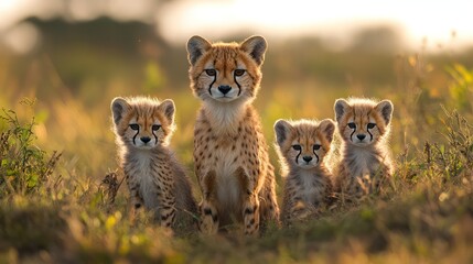 Obraz premium Promote genetic diversity through wildlife conservation, ensuring future generations of species