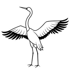 stork in flight