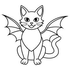 cat with a butterfly