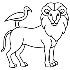 illustration of a lion
