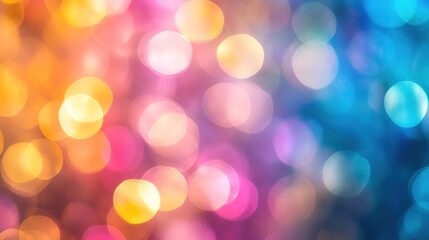 Fototapeta premium Vibrant Abstract Bokeh Background in Soft Colors