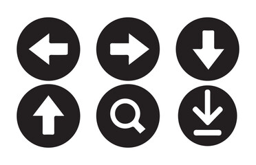 Arrows big black set icons . Arrow vector collection. Arrow. Cursor. Modern simple arrows. Vector illustration eps 10