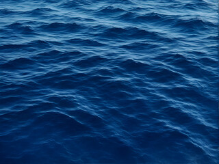Fototapeta premium Sea surface. Blue water texture. Close up blue water surface at deep ocean