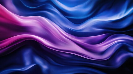 Fototapeta premium Elegant Flow of Colorful Fabric in Abstract Design