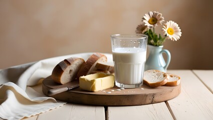 World Milk Day , milk glass illustration , Generative AI