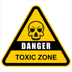 danger, toxic zone, board vector