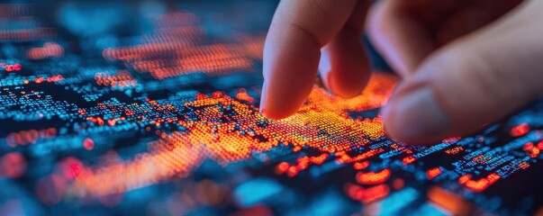 Clear, dynamic digital interfaces facilitating communication among professionals, highlighting seamless business growth Network business  growth  communication