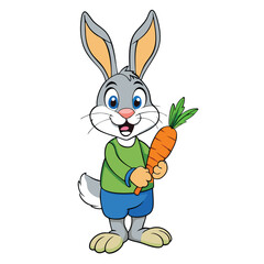 rabbit with carrot