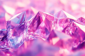 Close-up of a bunch of pink crystals